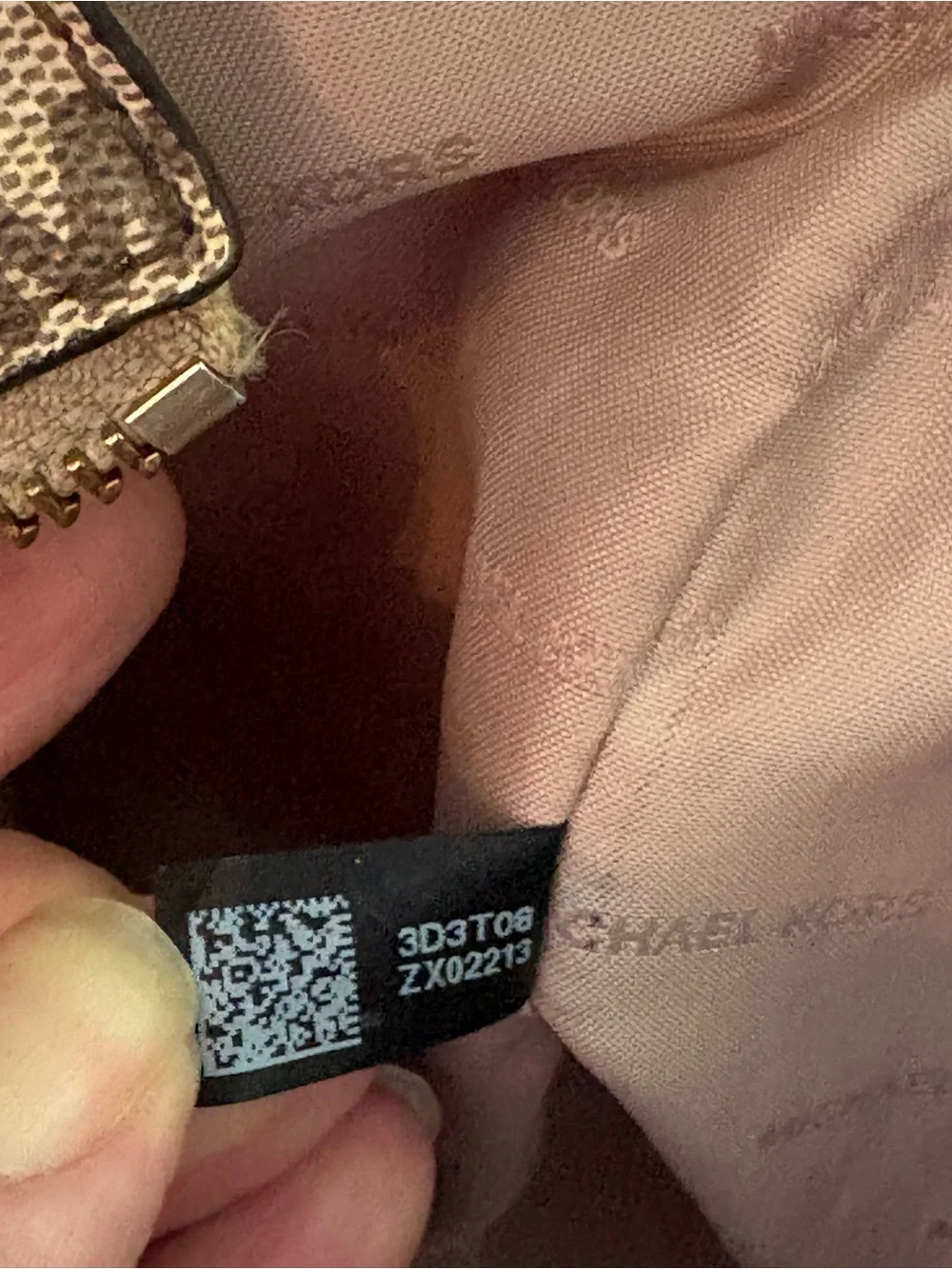Michael Kors Emry Large  zip tote Tan/Brown MK Logo Tote